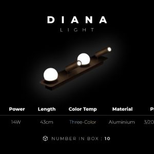 چراغ بالا اینه ای دیانا ایران چراغ