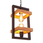 اویز چوبی رهام دو شعله R22