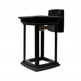 چراغ حیاطی دیواری سرپایین مشکی مدل افرا